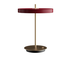 Lampa stojąca Asteria Table w kolorze rubinowo czerwonym