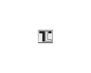 Nakładka Logo do karnisza TOP-LINE w kolorze biały połysk czarny
