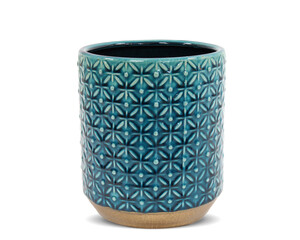 Ceramiczny wazon w kolorze turkusowym 18cm x 16cm