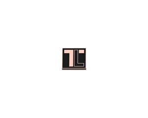 Nakładka Logo do karnisza TOP-LINE w kolorze czarny połysk miedź
